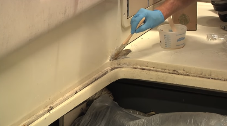 Fiberglass Repair ~ Stress Cracks Boatworks Today