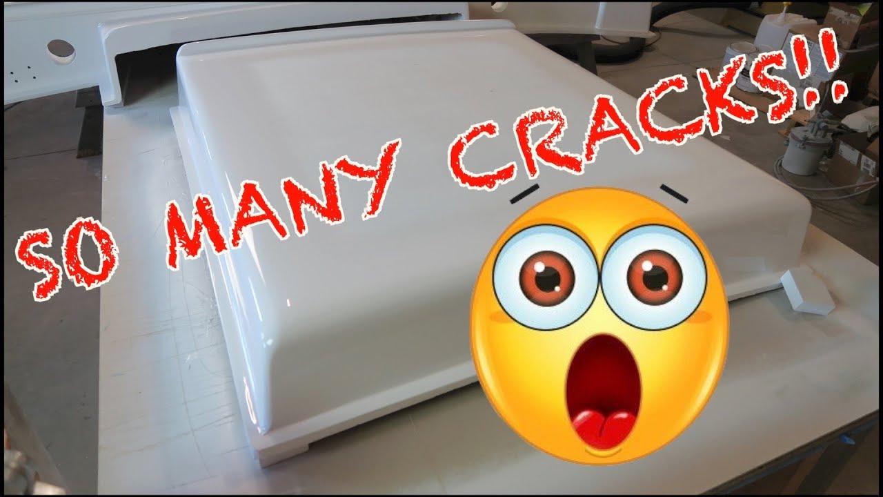 Repairing Hundreds Of Fiberglass Cracks Getting Ready For Awlgrip Paint Boatworks Today