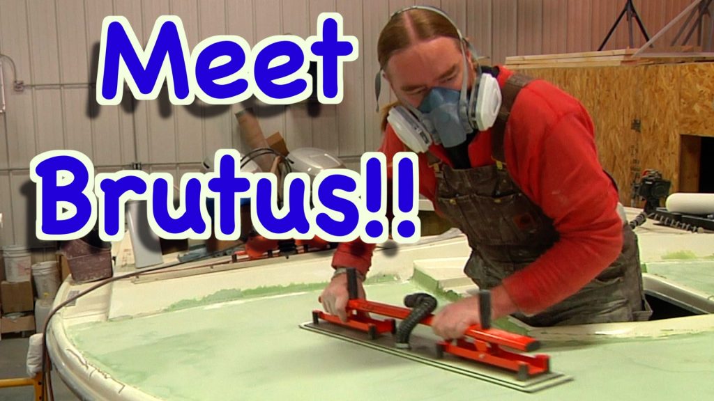 Final Sanding Fairing The Fiberglass Deck Repair! Boatworks Today