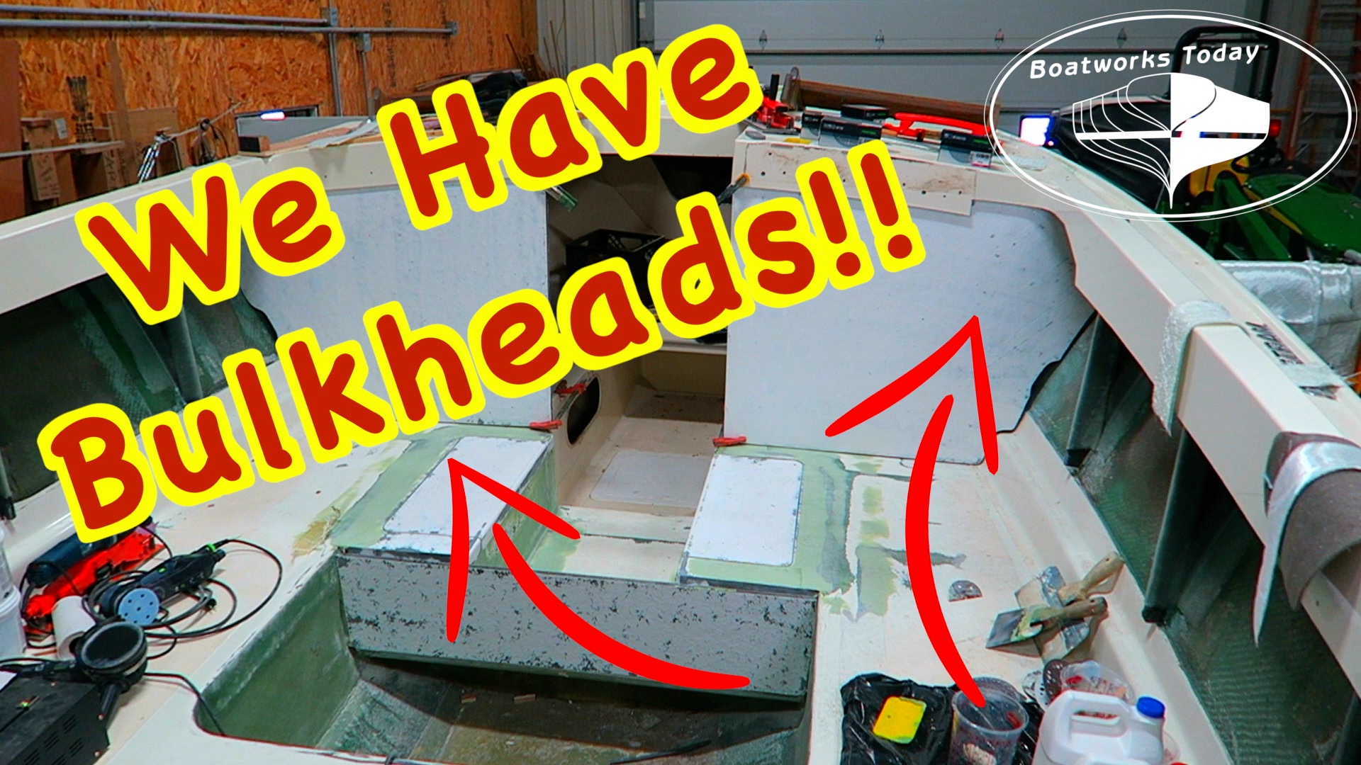 Cutting Fiberglassing And Fitting The New Bulkheads!