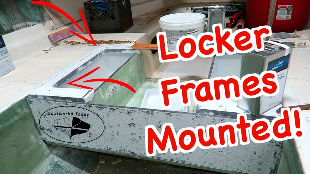 Mounting The Coosa Locker Frames On A Bertram Moppie!