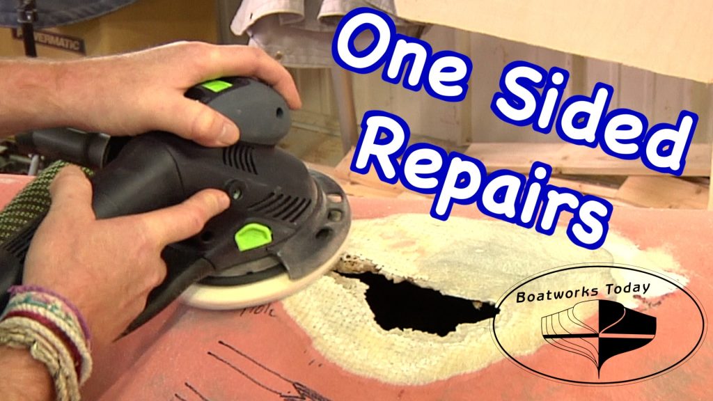 How To Repair Fiberglass Damage With Limited Access! Boatworks Today